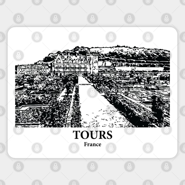 Tours - France Magnet by Lakeric